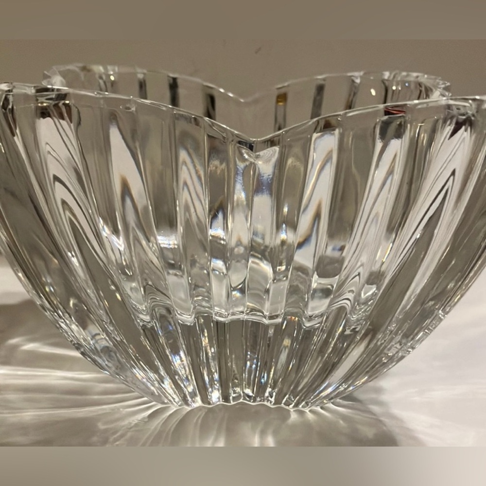 Vintage Crystal Glassware Mikasa Lydia Tulip Dish Elegant Home Decor Clear Glass - Picture 7 of 12